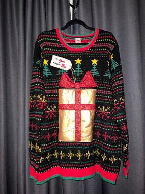 Ugly Christmas Sweater Xmas Size XL